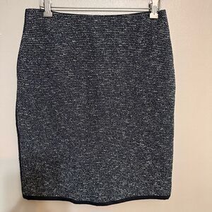 Boss Hugo Boss navy tweed pencil skirt size 6
